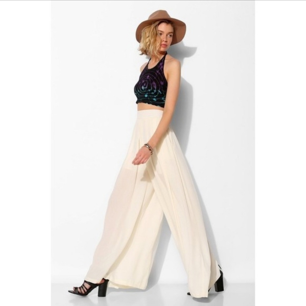 Urban outfitters pleated wide leg pants